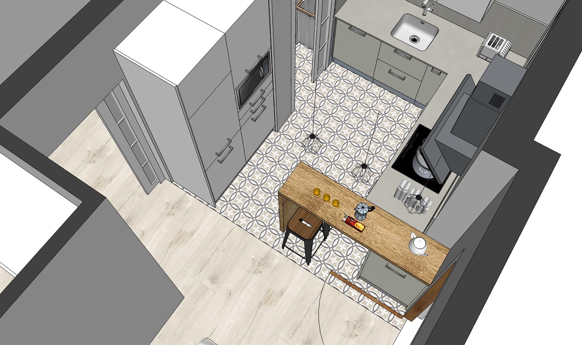 cocina en G
