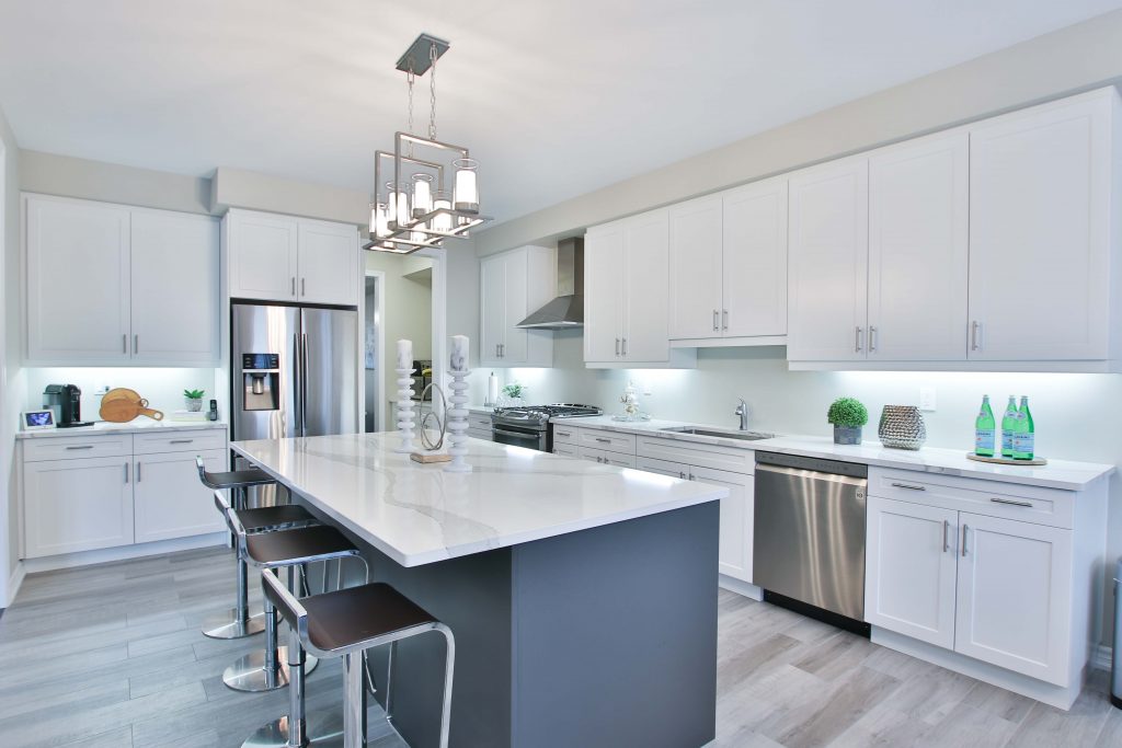 cocina con isla central