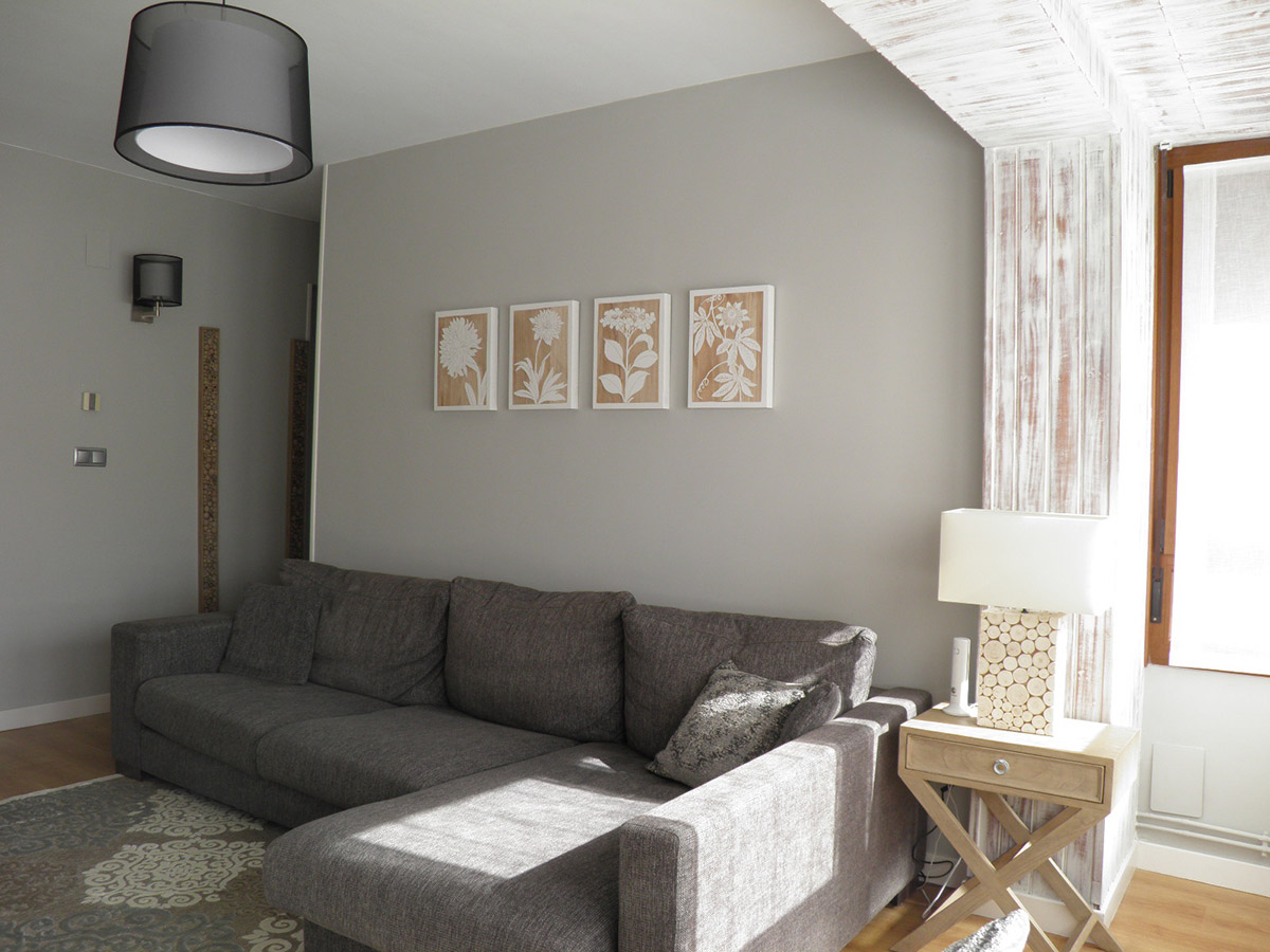 salon de color gris